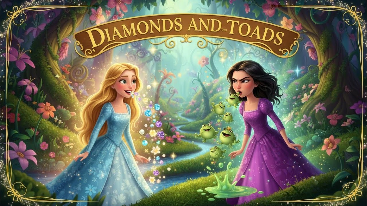 Diamonds and Toads | A Classic Fairy Tale About Kindness | English Fairy Tales
