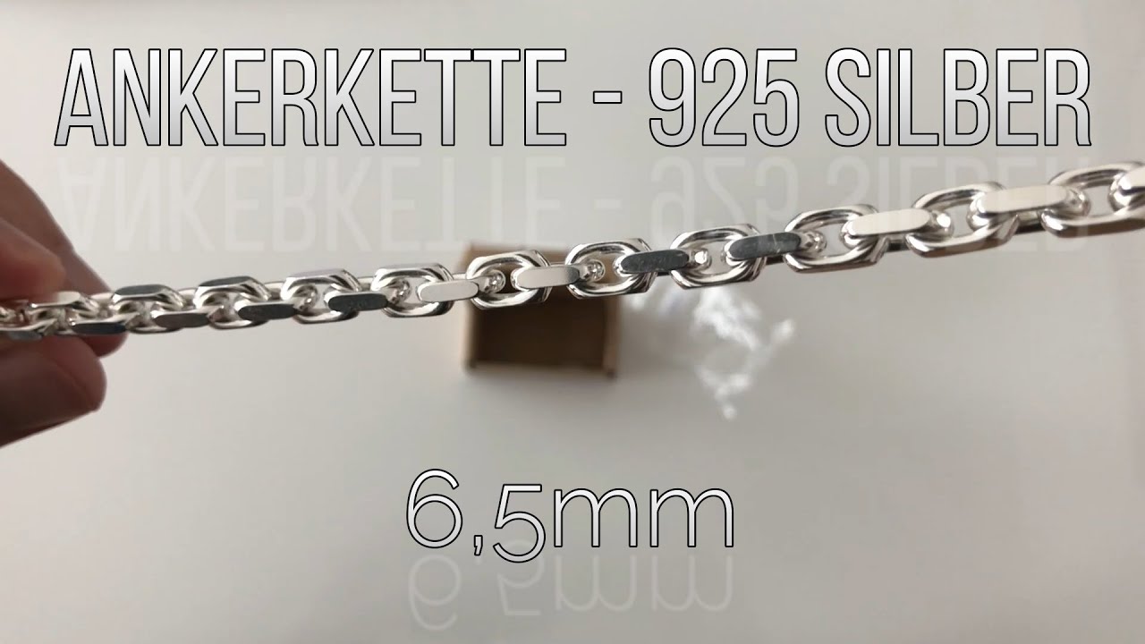 Unboxing - Ankerkette | 925 Silber | 6,5mm - Deutsch