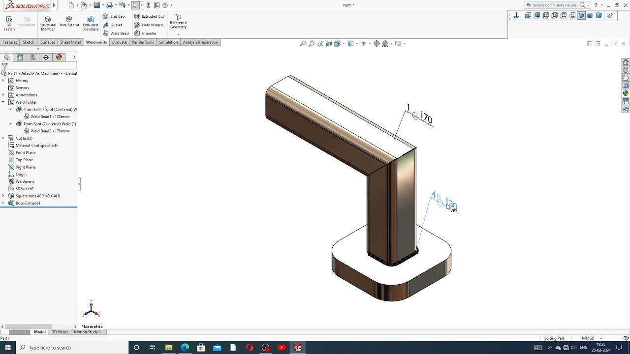 SOLIDWORKS WELDMENT DESIGN LECTURE-06, WELD BEAD