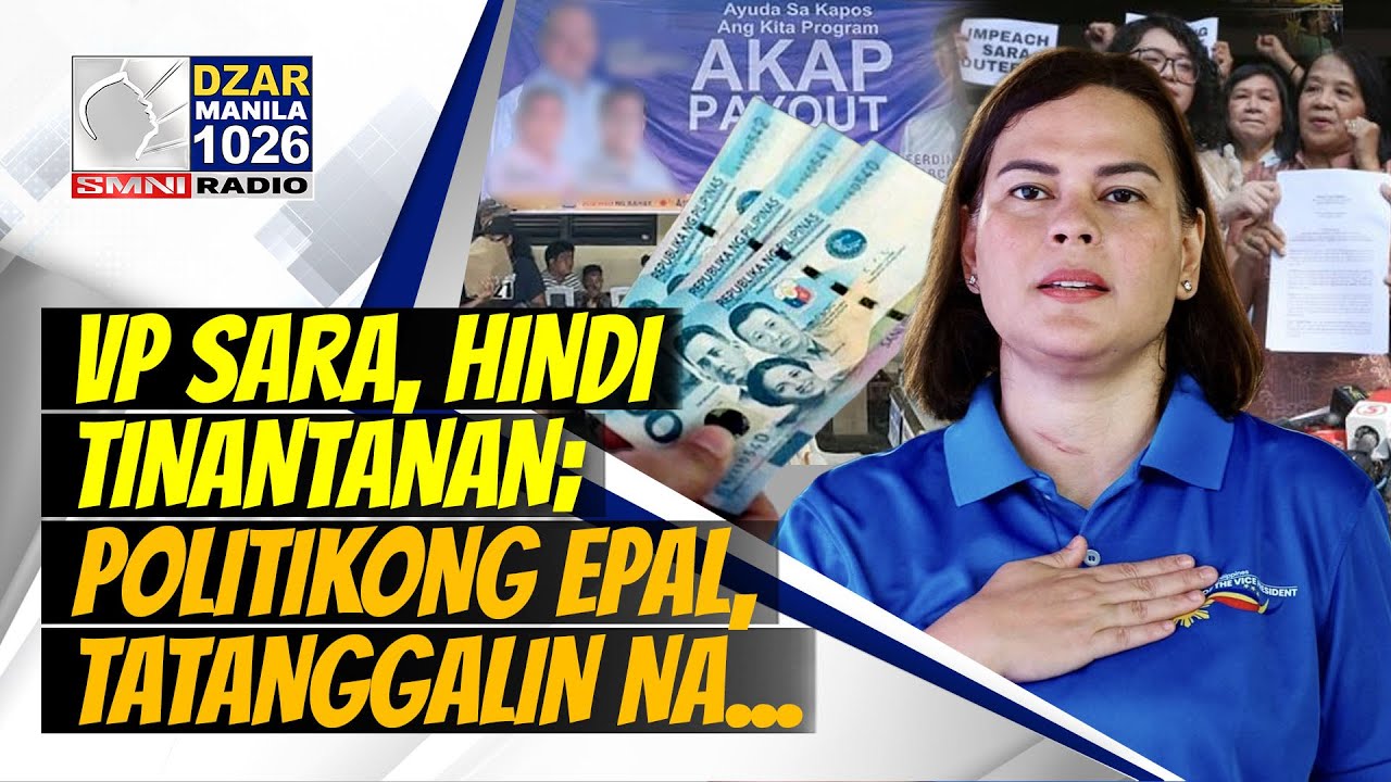 MakiAlam: VP Sara Duterte, HINDI TINANTANAN; POLITIKONG EPAL, tatanggalin na...!