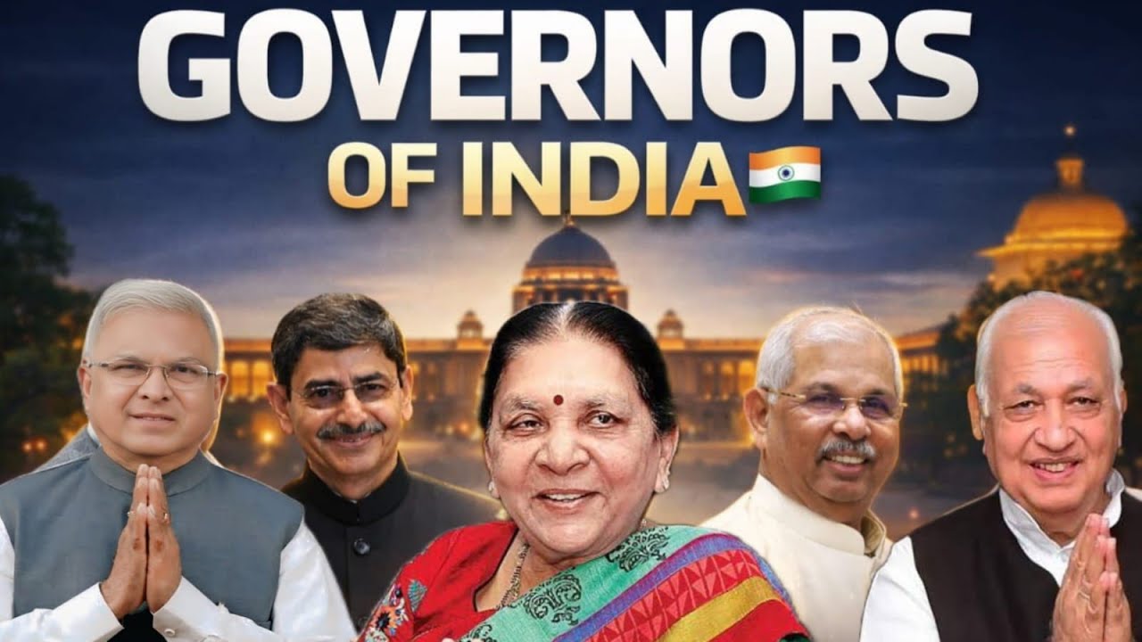 Governors of All Indian States & UTs 2026 | Complete List