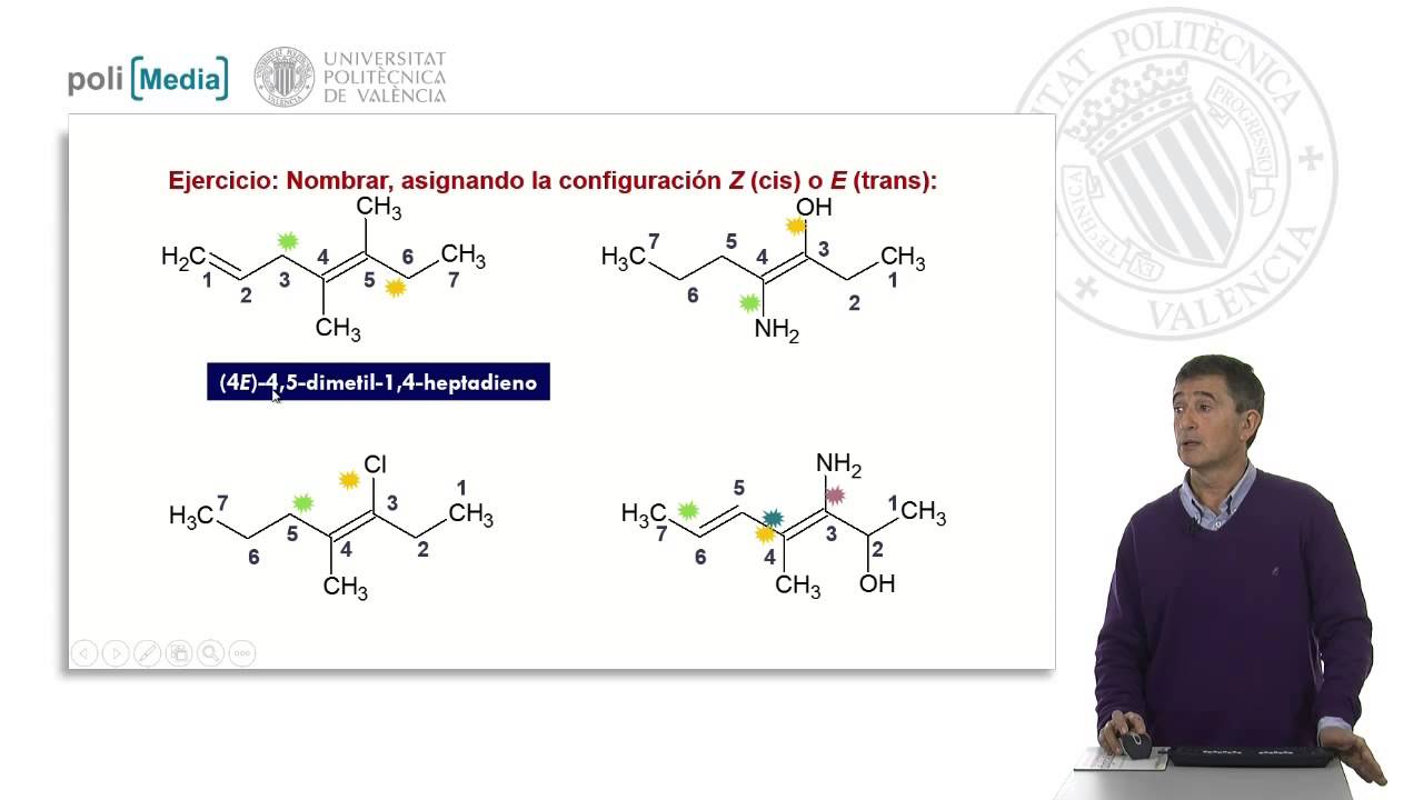 Empleo de la notación E-Z en la isomería Cis-Trans |  | UPV