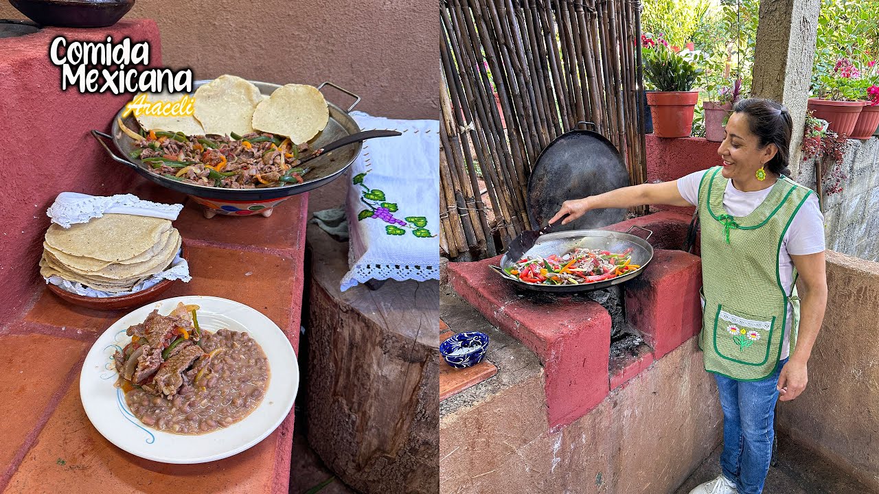 🐮 Unas fajitas de res al estilo ranchero, Doraditas y bien Sabrosas