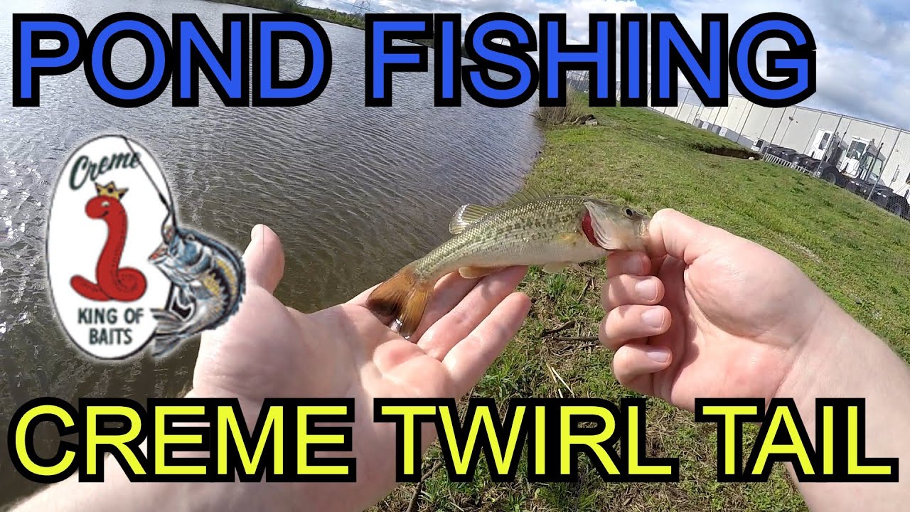 Spring Pond fishing with Creme Rigged Twirl Tails | Surprise Catch!
