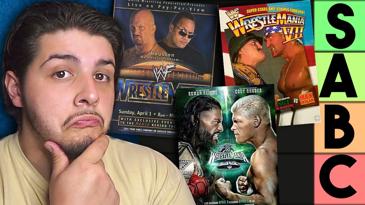 Ranking Every WRESTLEMANIA POSTER | WWE Tier List