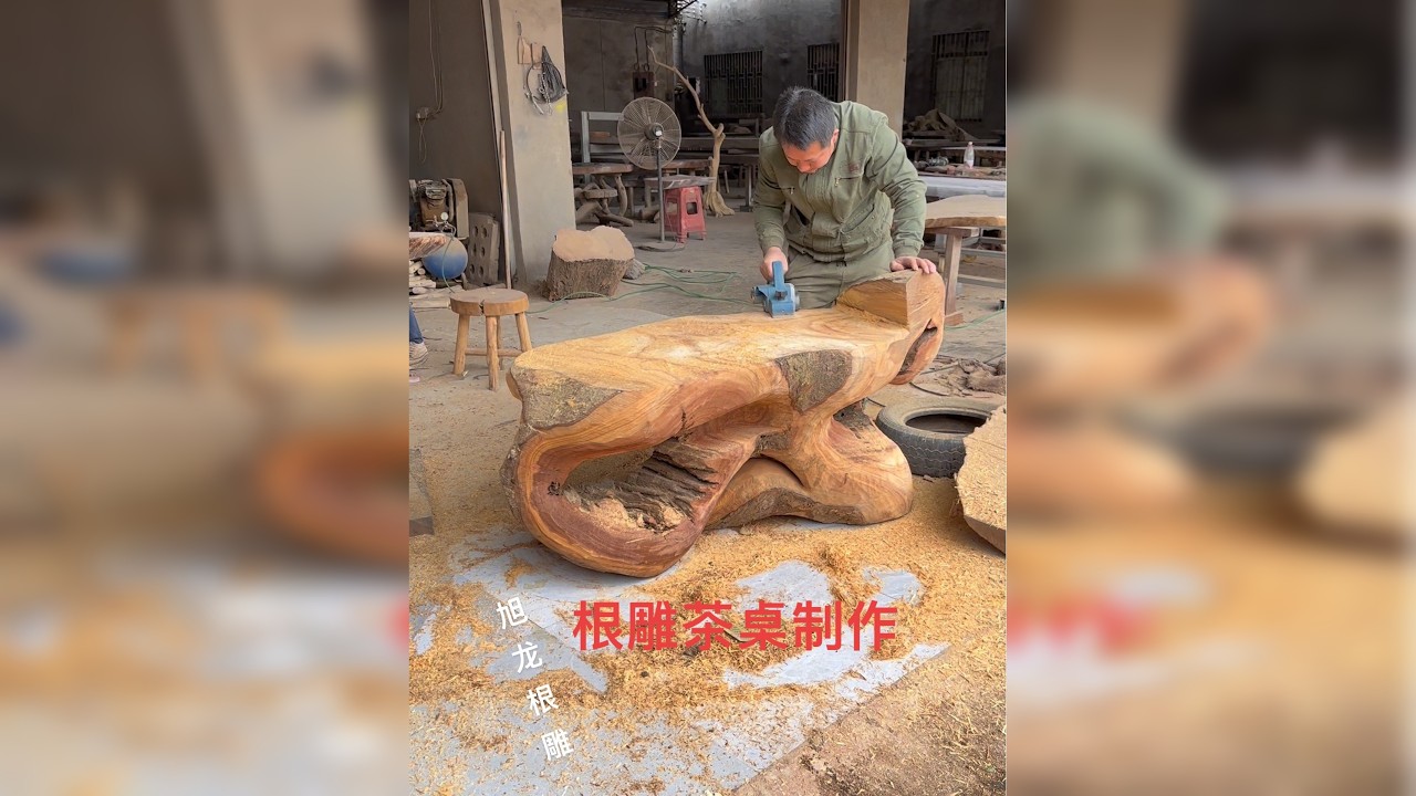 根雕茶桌制作方法分享