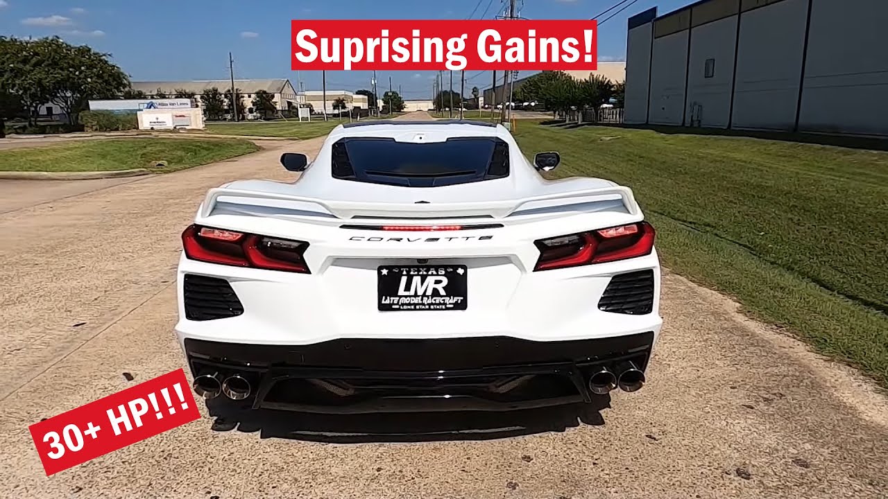 Сколько лошадиных сил американские гоночные коллекторы получают на C8 Corvette?!