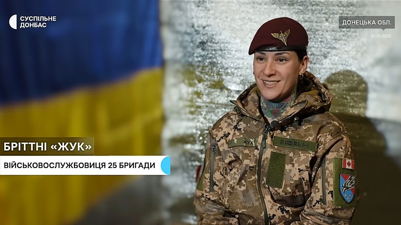 Brittney the Panzer-Beetle  (Canadian tanker girl in Ukraine)