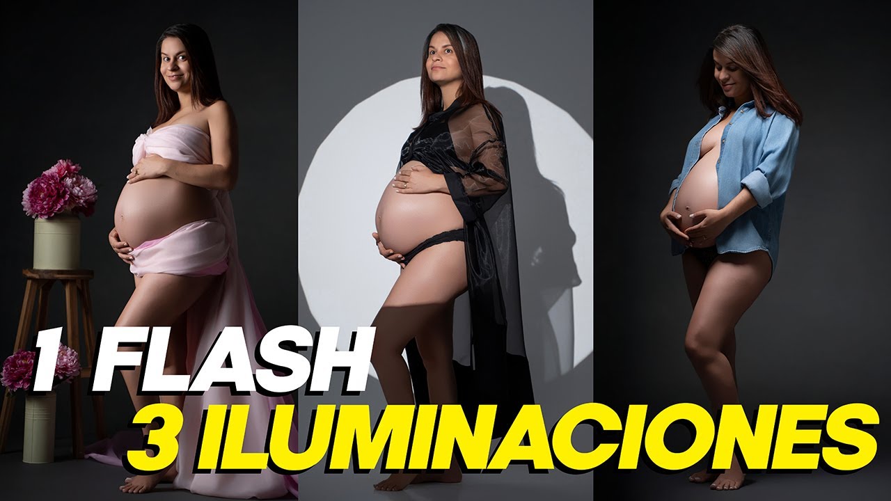 ¡Haz fotos de embarazo increíbles con solo un flash!