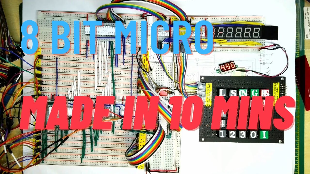 8-битная макетная плата, собранная за 10 минут &mdash; Nanocomp 6809