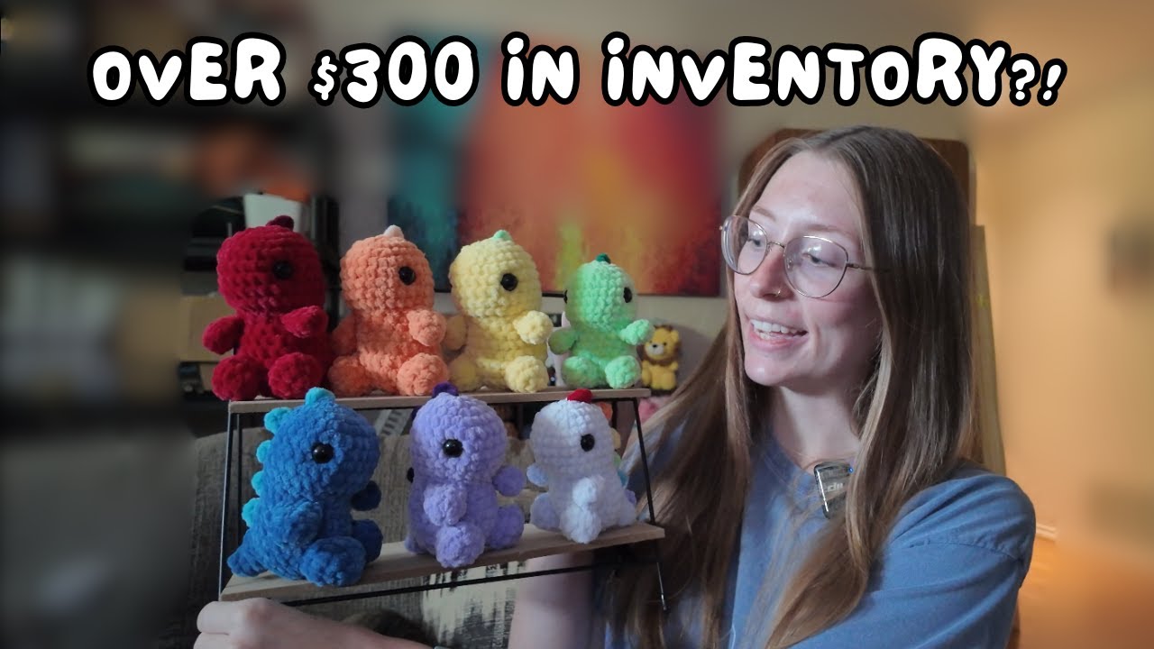 I CROCHETED OVER $300 WORTH OF INVENTORY IN A WEEK! Everything I Market Prepped in 5 days