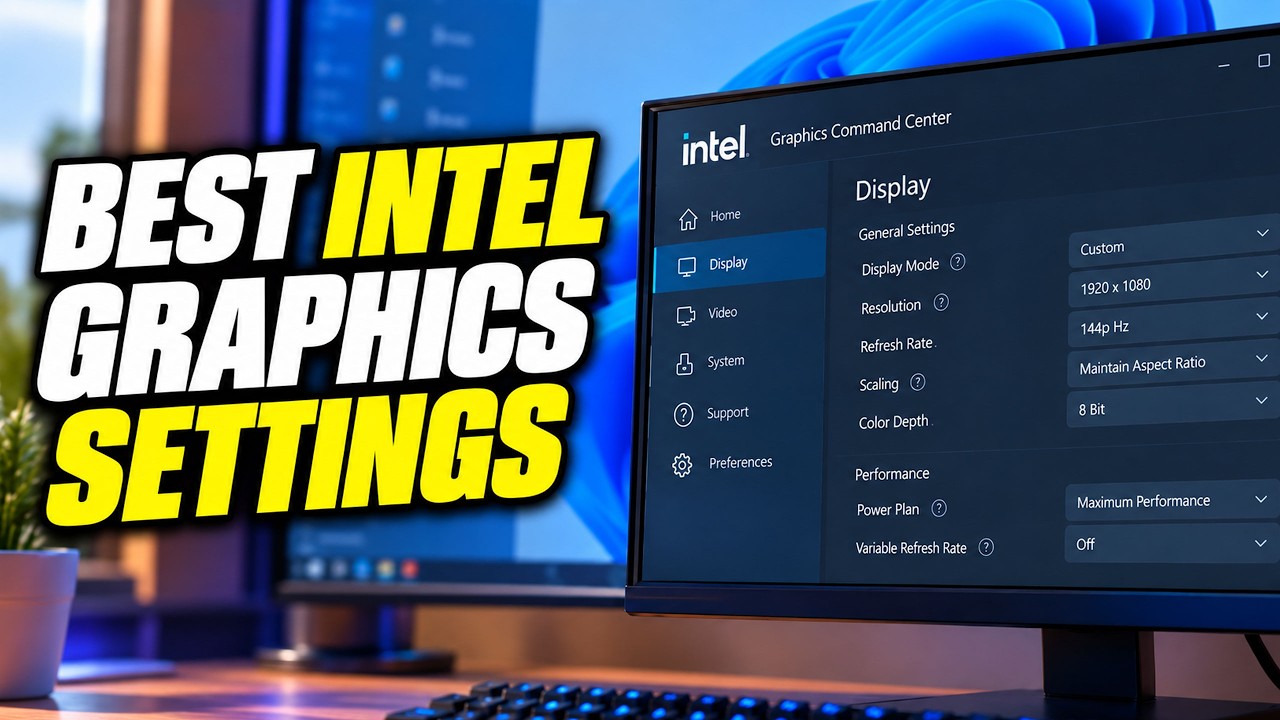 BEST Intel Graphics Settings for MORE FPS on Windows