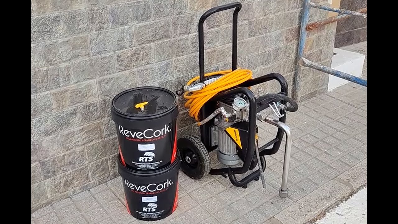 Sistema Aislante Térmico RTS. 1ª Fase Revecork Proyect con Wagner Super Finish 23 CR