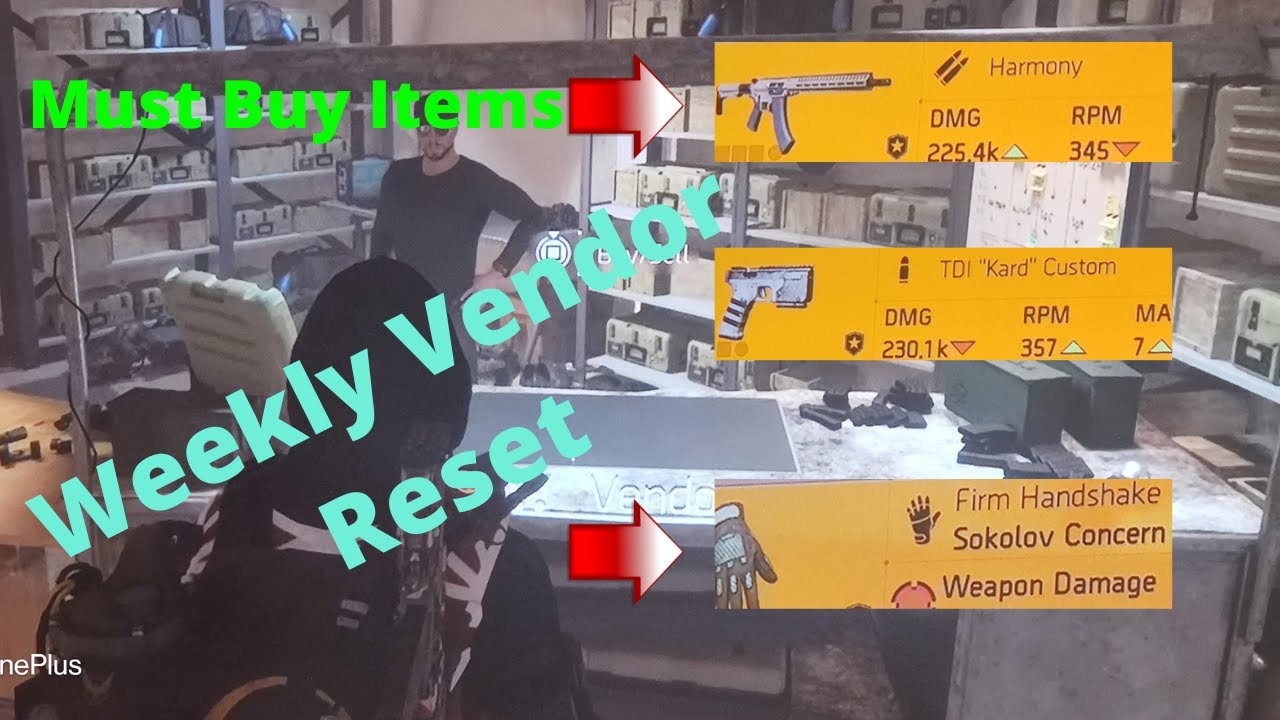 The Division 2 Weekly Vendor Reset 19/07/2022 