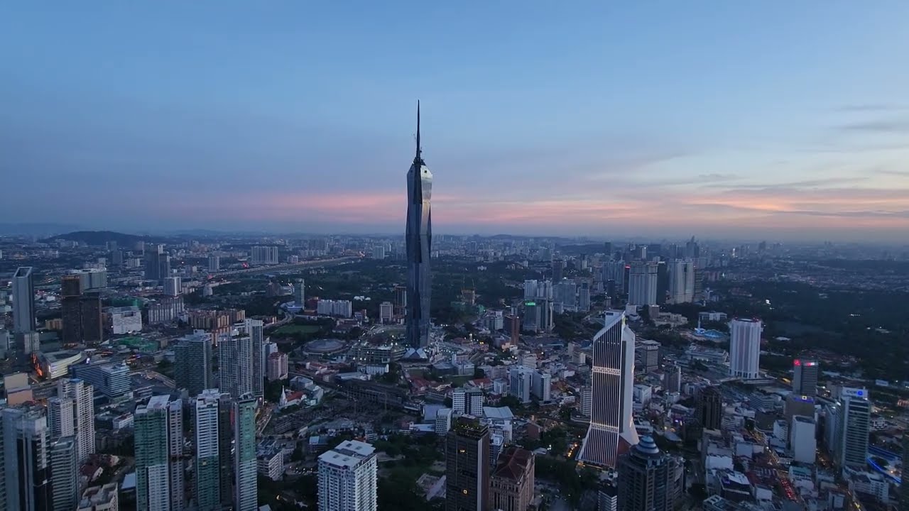 July 2022 Waiting Sunset Warisan Merdeka Tower KL PNB 118 World Second Tallest Building Kuala Lumpur