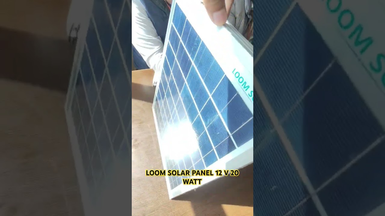 Loom solar panel 12 volt 20 watt_ Loom solar panel voltage testing @MRHANSRAJTECH
