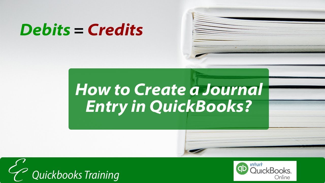 Как создать запись в журнале в QuickBooks