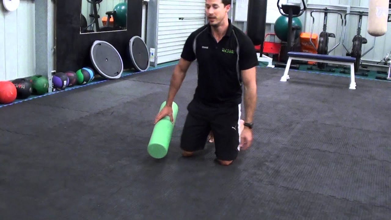 Lower body myofascial release with a foam roller