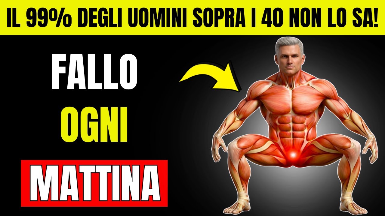 PIÙ DI 40? SOLO 5 MIN AL GIORNO DI QUESTA POSIZIONE FANNO PRODURRE TESTOSTERONE COME A 20