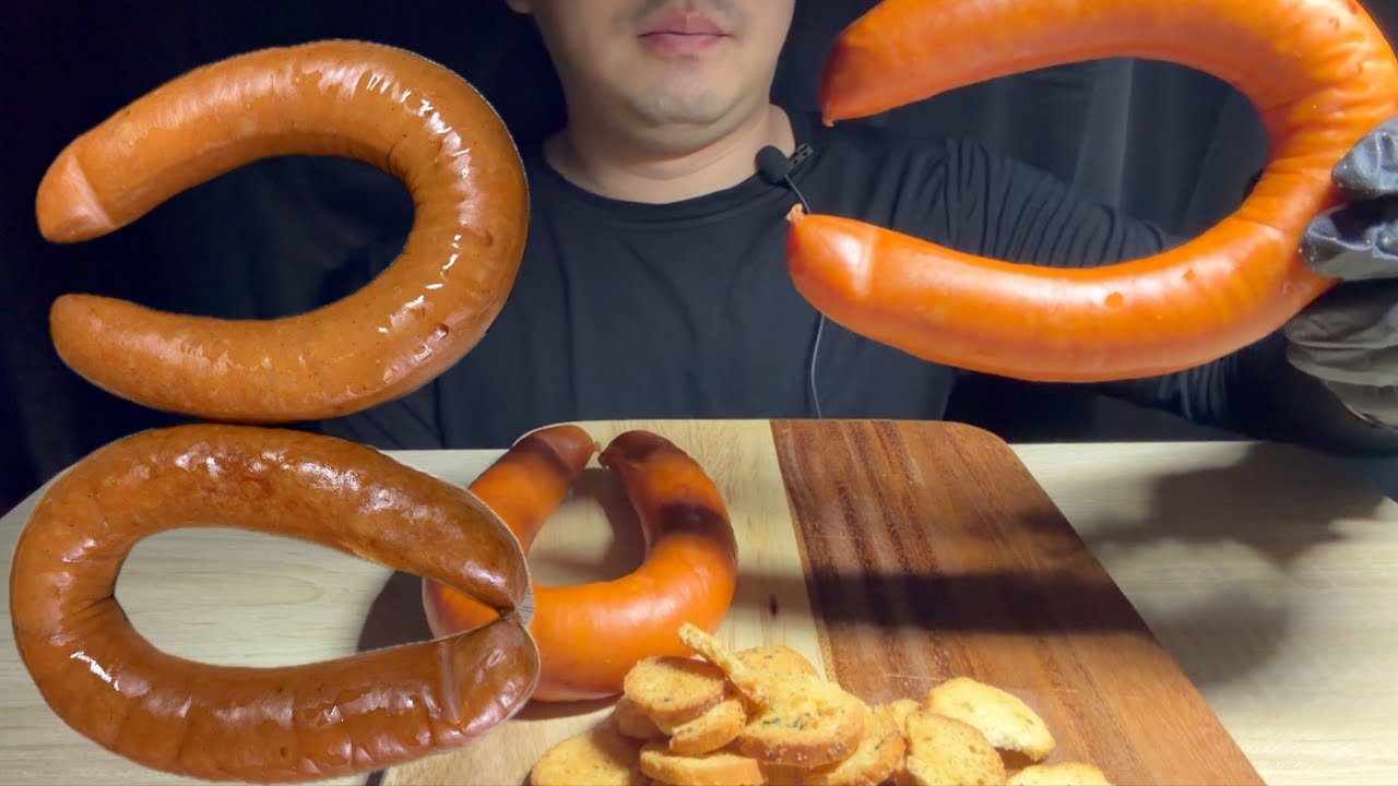 ASMR 킬바사 소시지 먹방 짭짤 촉촉 탱글 Kiełbasa Sausage Mukbang 🍴 Juicy & Savory