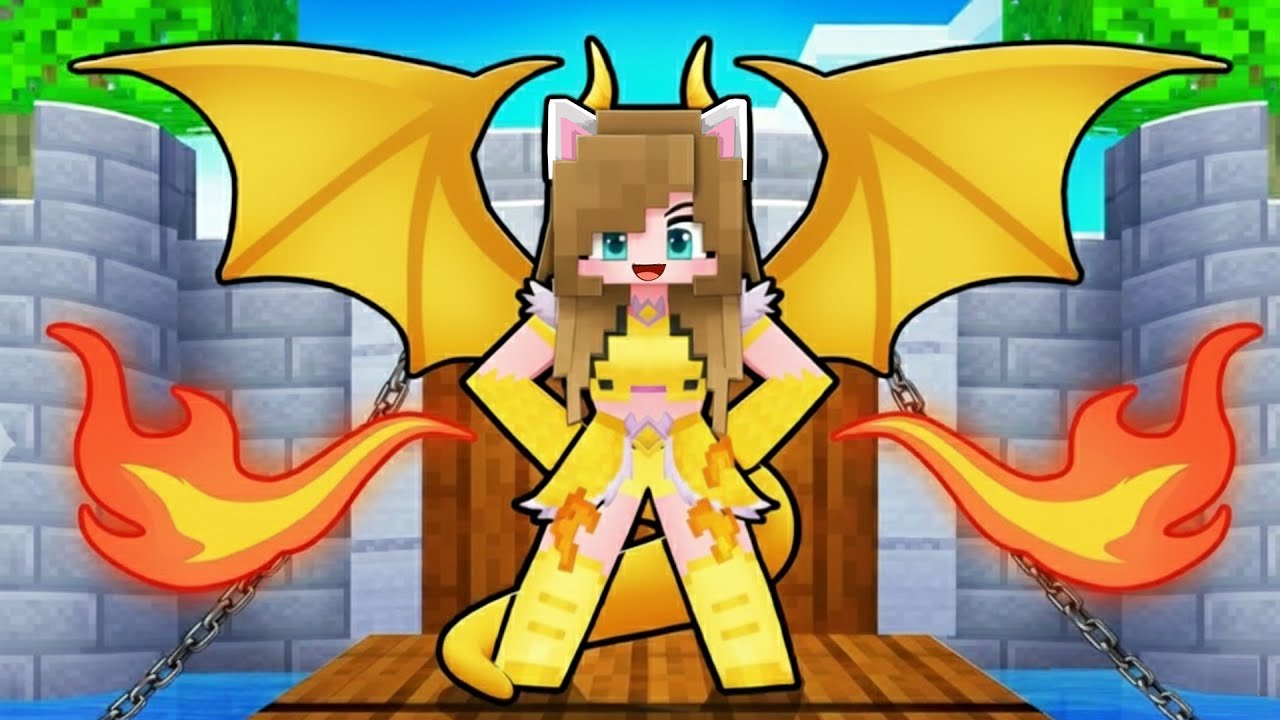 Guarding with DRAGON POWER in Minecraft!