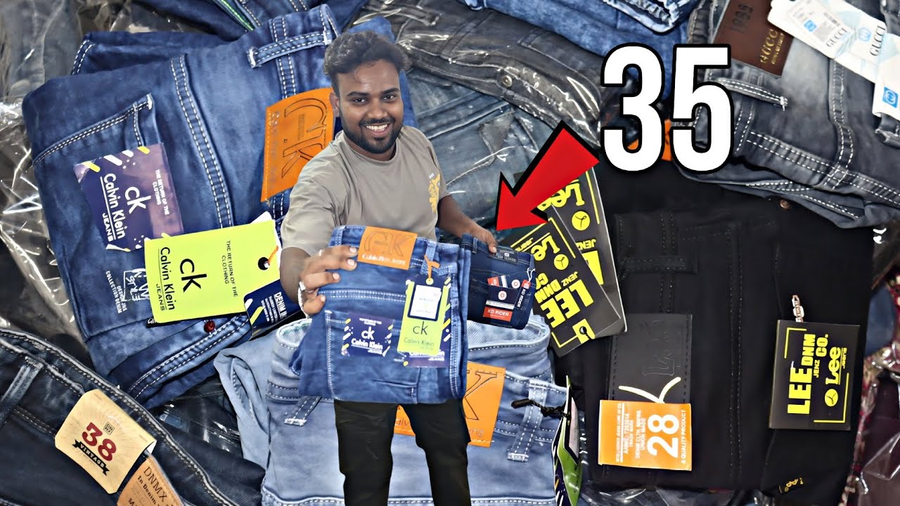 🤑 35 Lot T-shirt, Lot Jeans Wholesale Market | Lot Jeans Wholesale Market Kolkata 🔥Fresh Lot Maal🤑