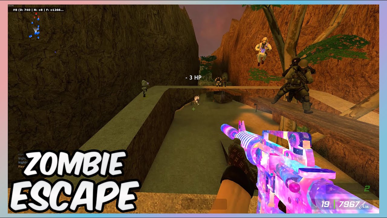 CS:S Zombie Escape ze_island_escape_sg_01 on UNLOZE