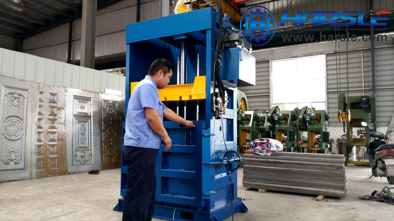 Carton and plastic baling machine, Y81-30T hydraulic paper pressing machine, waste baler