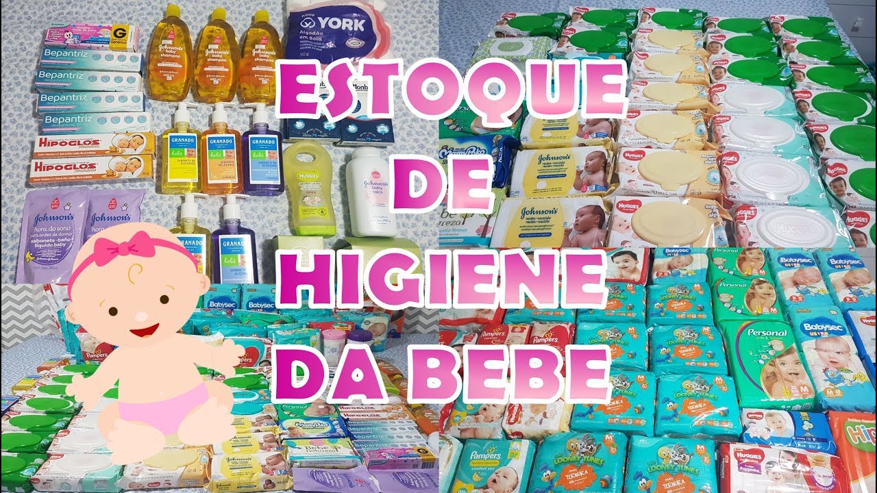 ENXOVAL DE HIGIENE DA BEBE | NOSSO ESTOQUE DE FRALDAS, LENÇOS E MAIS