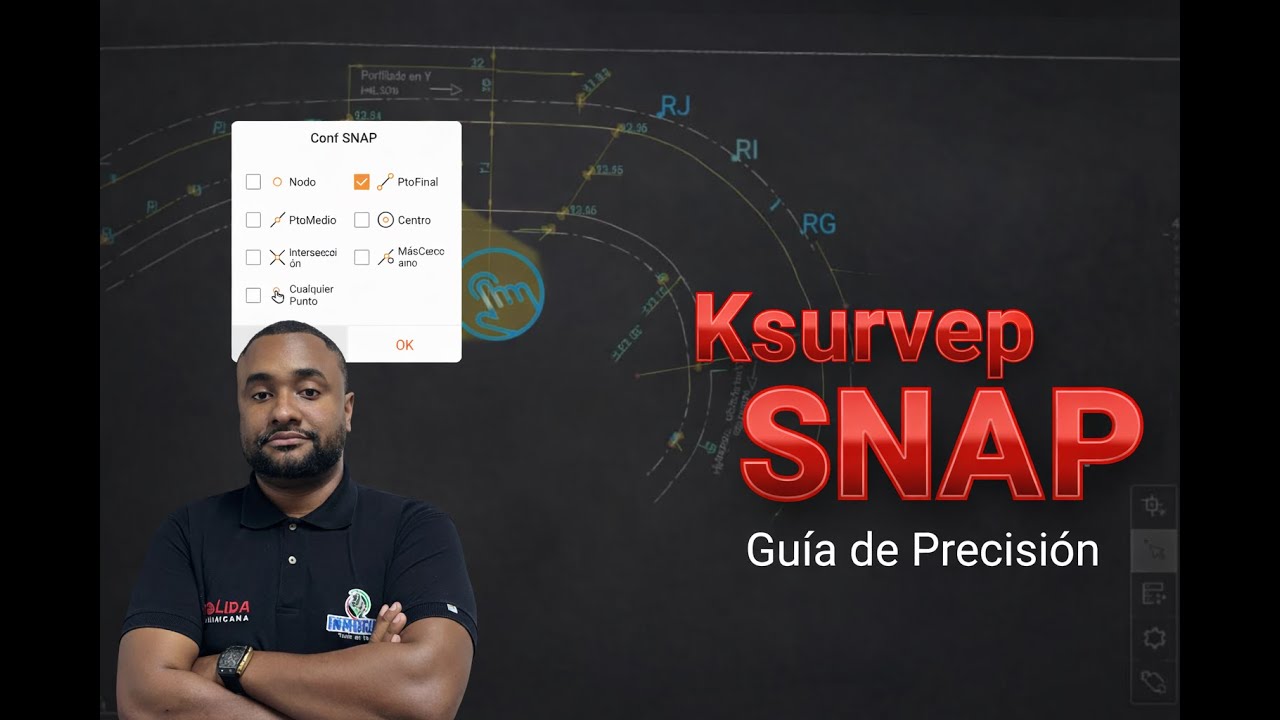 Cómo Usar las Funciones SNAP de Ksurvey para Seleccionar y Replantea