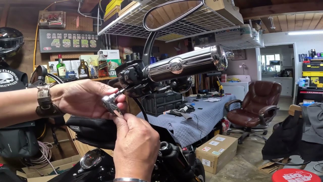 DIY grip install for 2023 Fat Bob