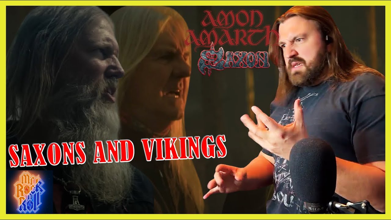 An Unlikely Pairing!!! | Amon Amarth - Saxons and Vikings (feat. Saxon) | REACTION