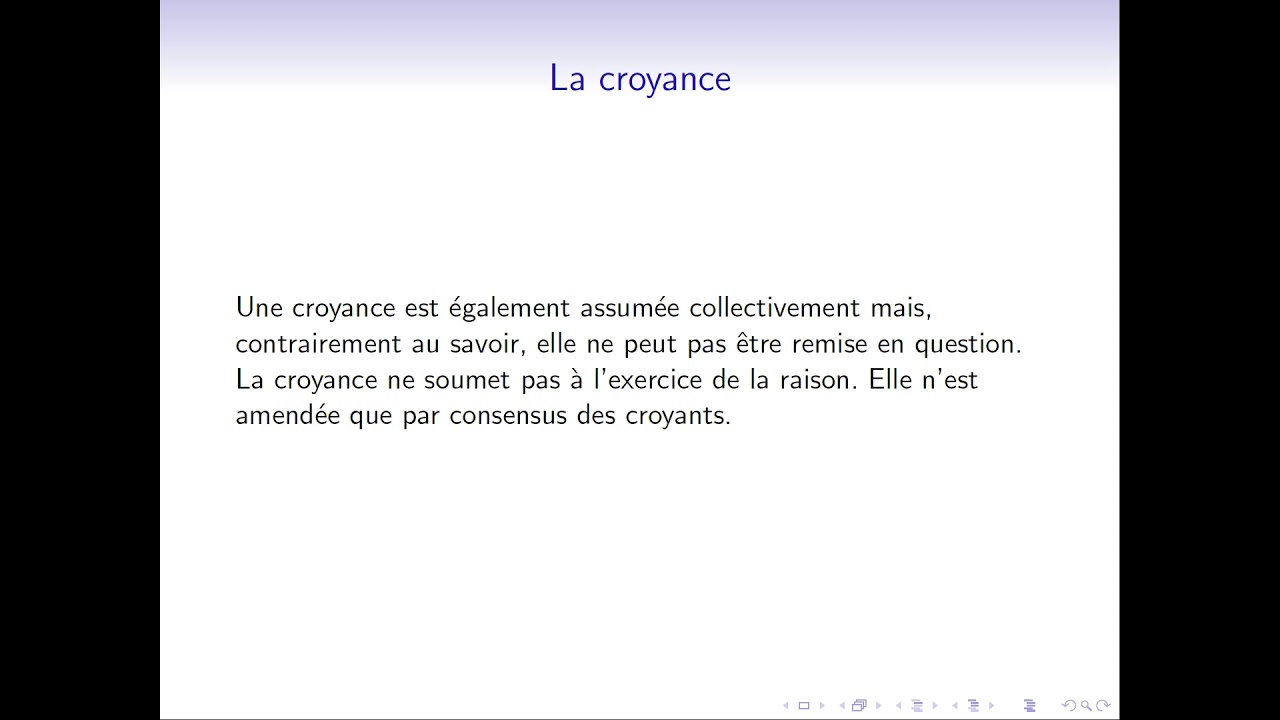 Savoir croyance opinion