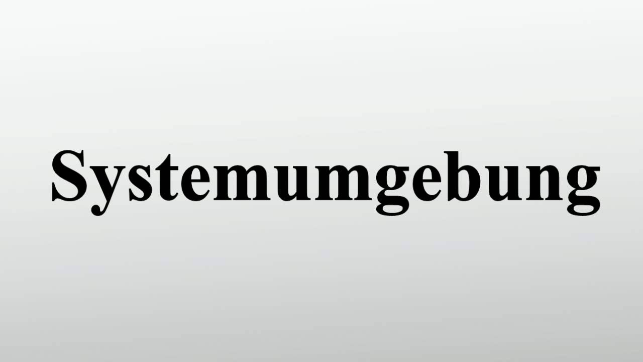 Systemumgebung