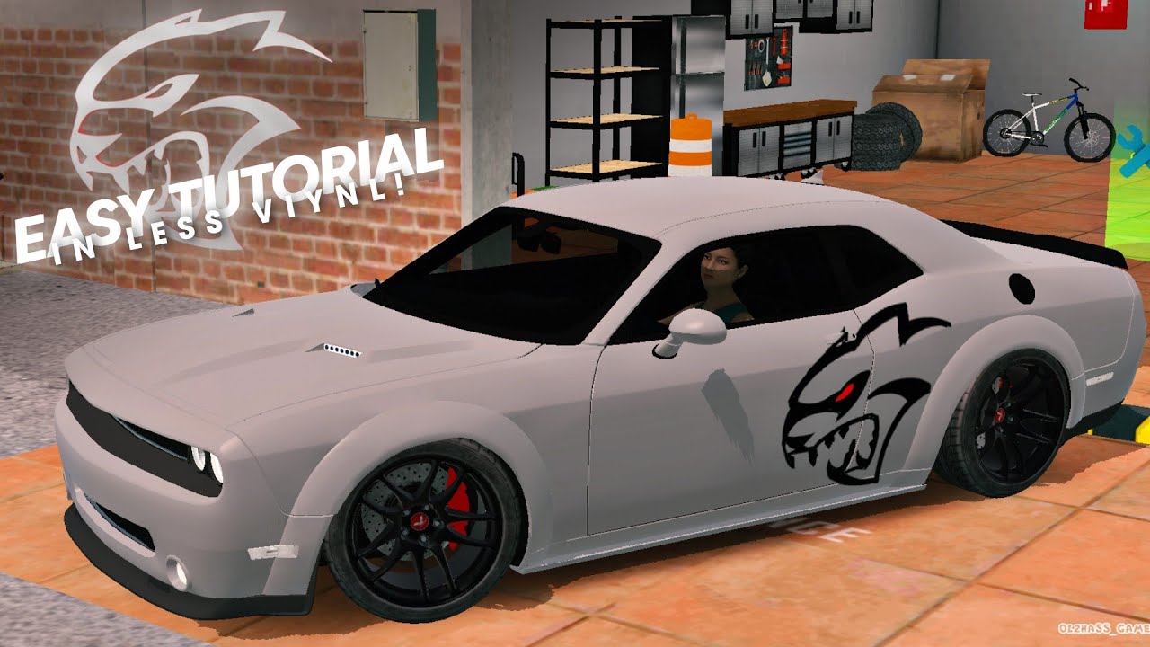 Dodge Hellcat Logo Design Tutorial | Car Parking Multiplayer