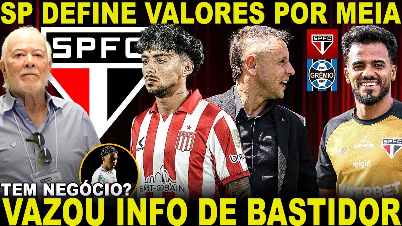 UM NOVO LÍDER SURGE NO SÃO PAULO! MEDINA CHEGANDO? SPFC DEFINE PREÇO POR MEIA! NOVA CAMISA ATUALIZOU