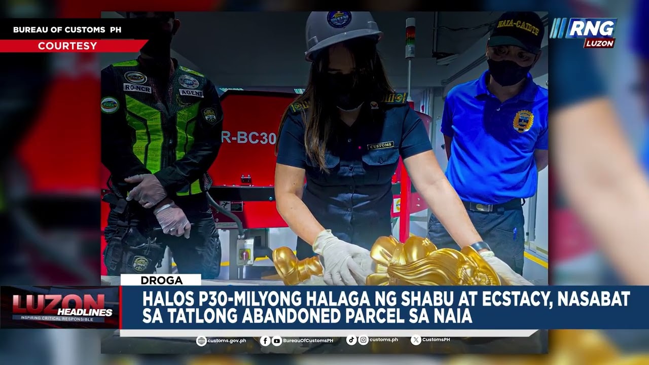 Halos P30-milyong halaga ng shabu at ecstacy, nasabat sa tatlong abandoned parcel sa NAIA