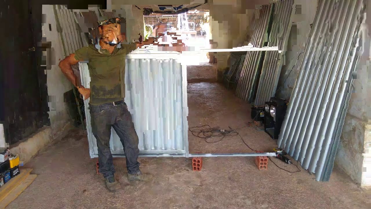 janela de correr super reforçada feita com chapa búzio.