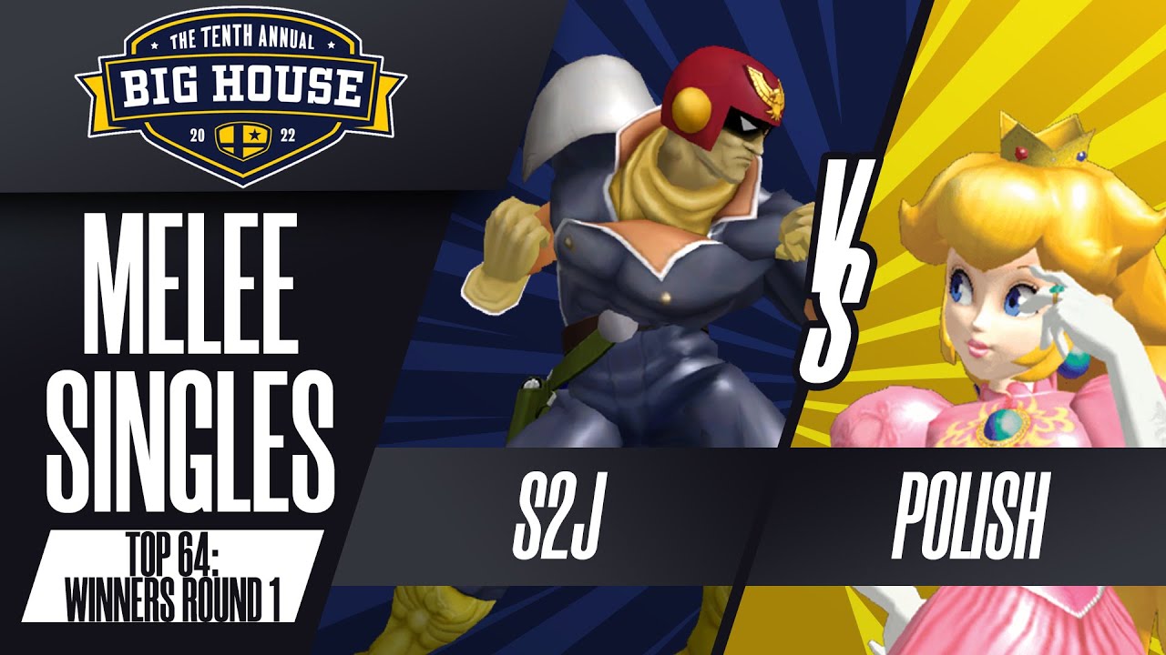S2J vs Polish - Melee Singles Top 64: WR1 - The Big House 10 | Cpt Falcon vs Peach