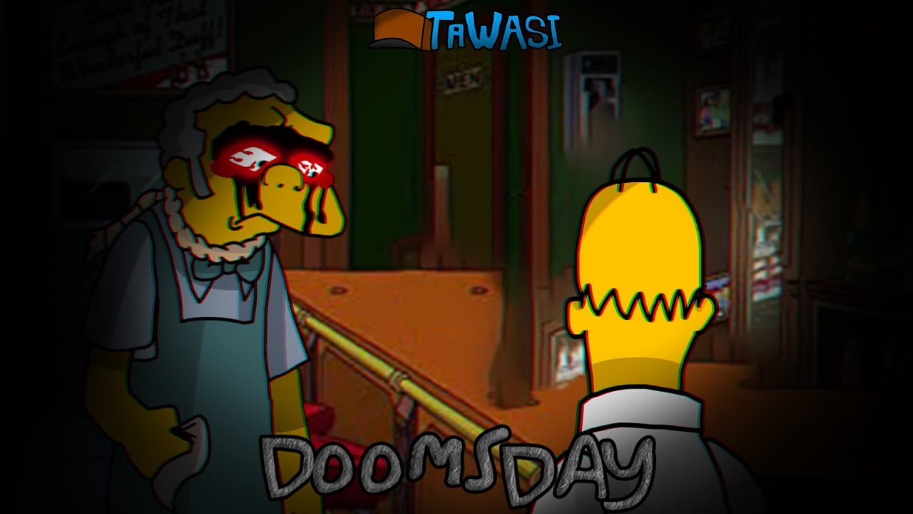 FNF Doomsday but moe and homer sing it. (doomsday feat. the Simpsons)