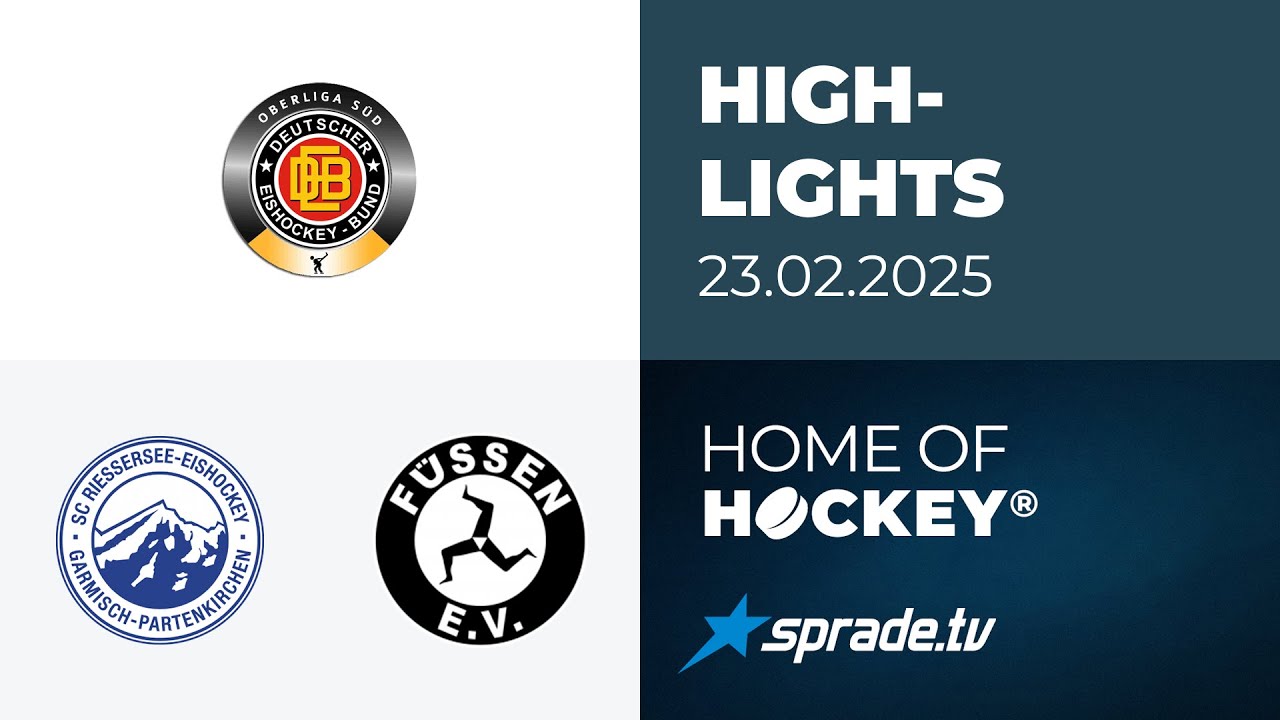 23.02.2025 - Highlights - SC Riessersee vs. EV Füssen