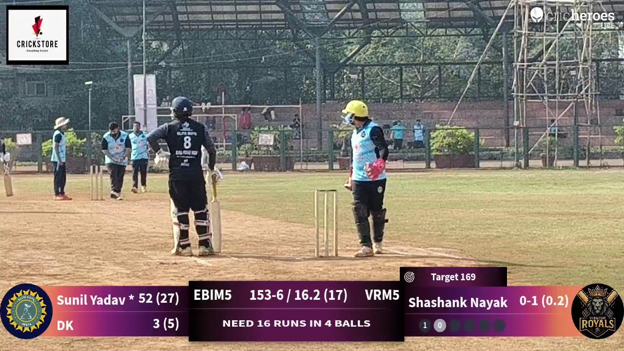 VIBGYOR ROYALS MCL 5 vs ELITE BOYS INDIA MCL 5 live cricket match | SMASHER MCL -5 live - Bhavdevi