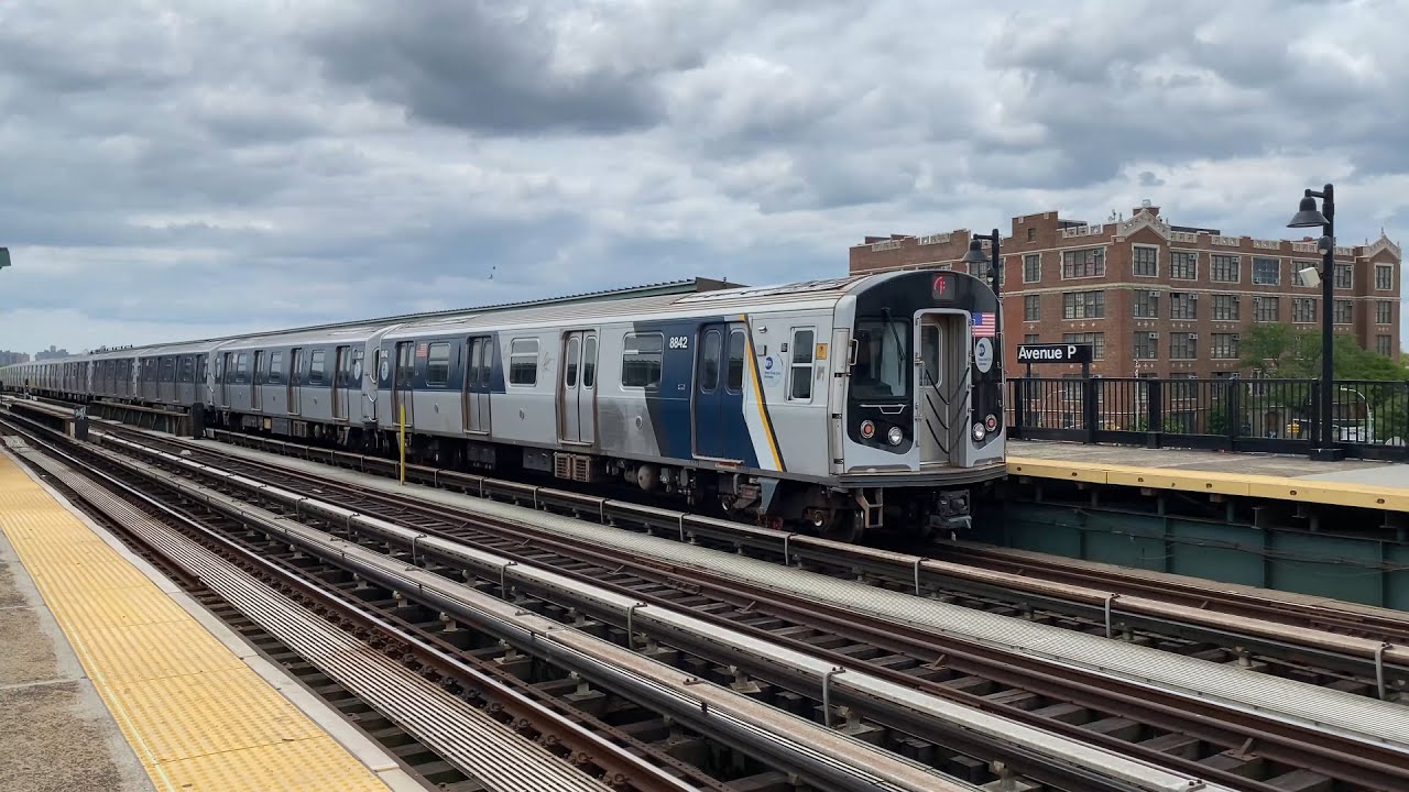 NYC Subway R160 F Trains On The BMT Culver El (6/15/23)