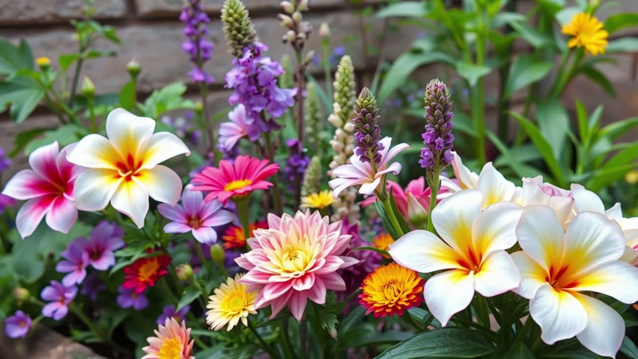 Garden Bliss | 4K Flowers from Charming Home Gardens | Silent Background