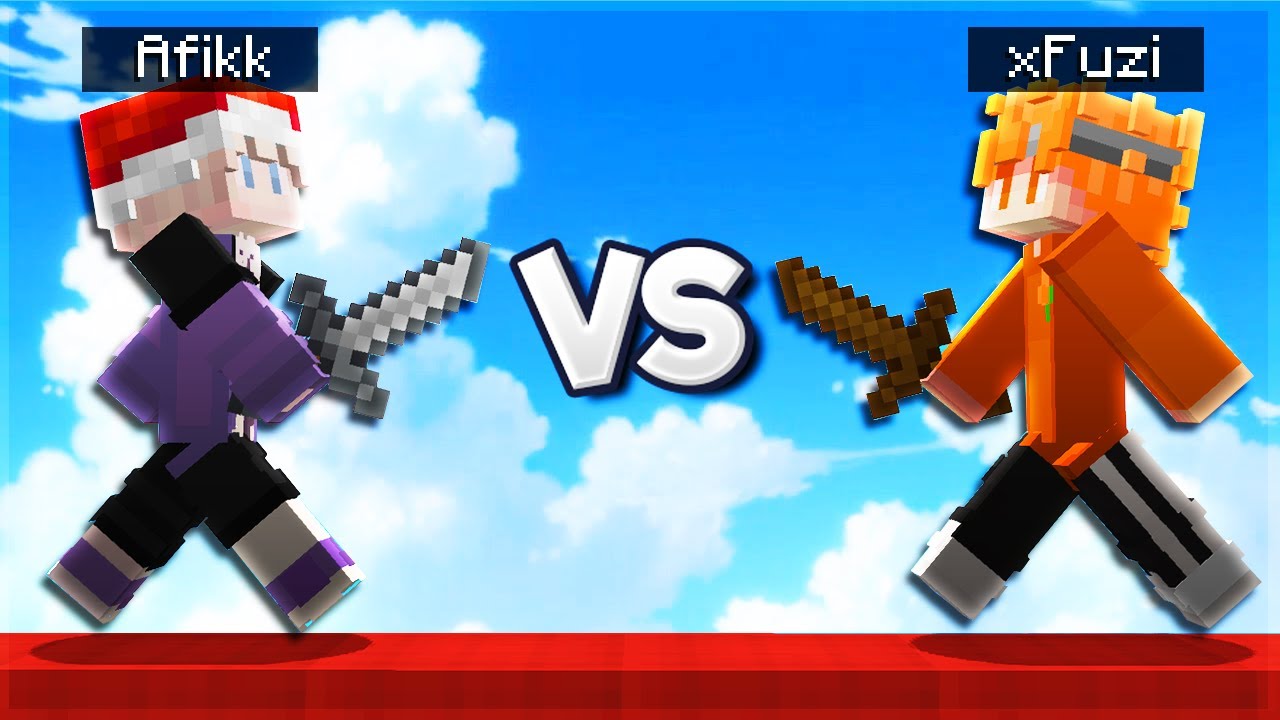 Afik vs xFuzi na BedWars na Kokscraft.pl