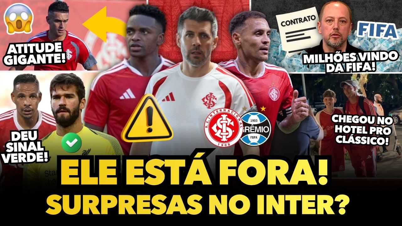 🚨💣🔥 ATITUDE GIGANTE DE BORR&Eacute; ANTES DO GRENAL, ELE EST&Aacute; FORA DO JOGO, ALISSON D&Aacute; SINAL VERDE, MILH&Otilde;ES