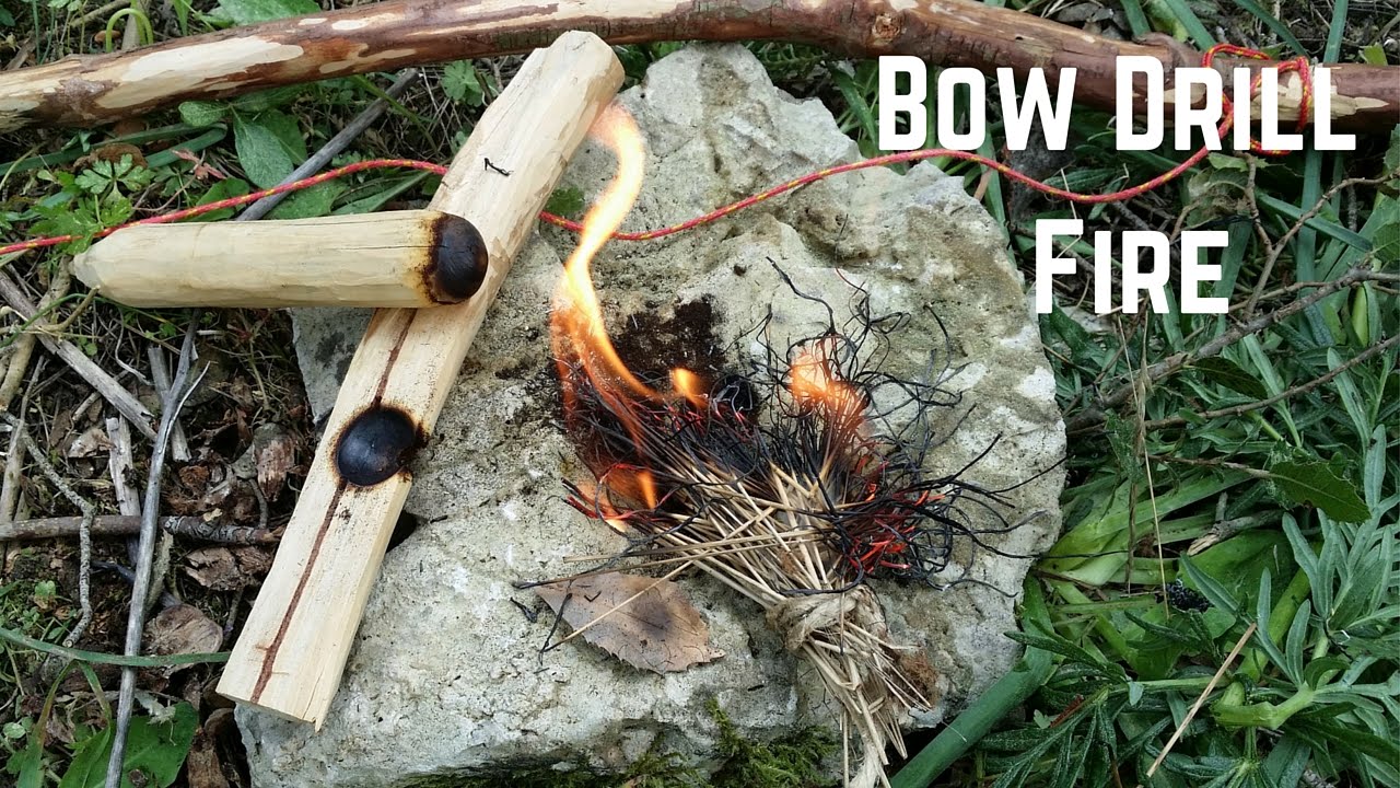 Bow Drill in Pino - Dall'inizio alla fine (Fuoco con archetto)