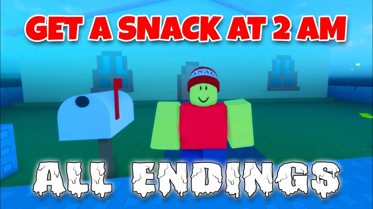 ALL Endings - Get A Snack At 2 AM [Roblox]