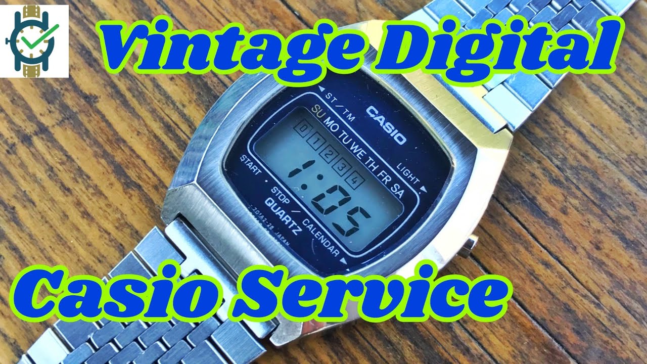 Vintage Digital Casio Watch Clean & Service Tutorial
