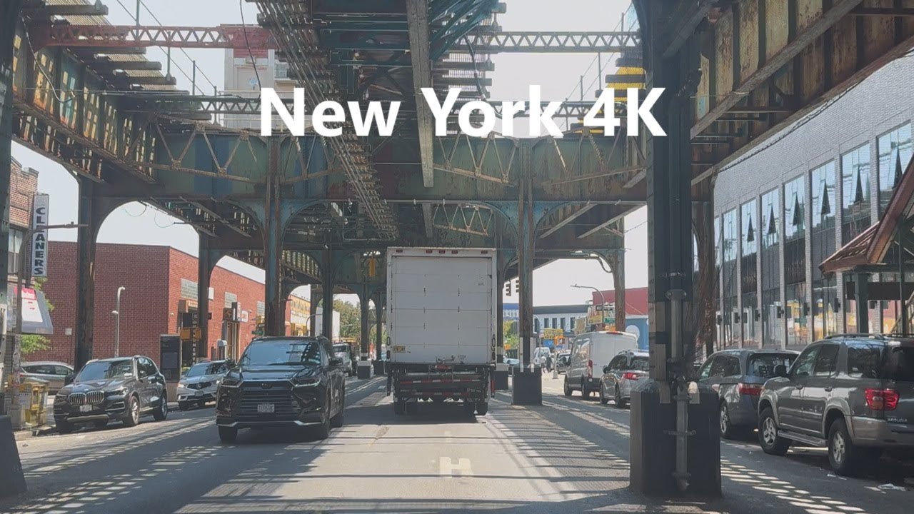 4K New York - Driving tour of Brooklyn ( Mc Donald Avenue & Avenue I & E 7th Street & Avenue L )